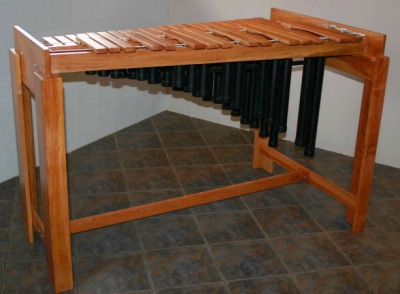 Modified marimba using the making marimbas building guides